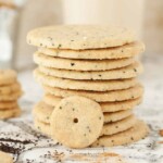 A stack of Chai Shortbread Cookies