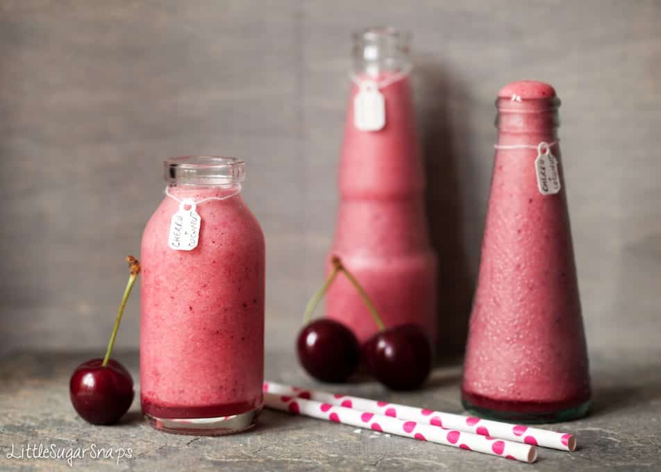 Cherry Coconut Smoothie Littlesugarsnaps