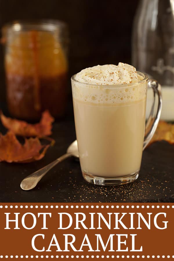 Hot Drinking Caramel with Bourbon