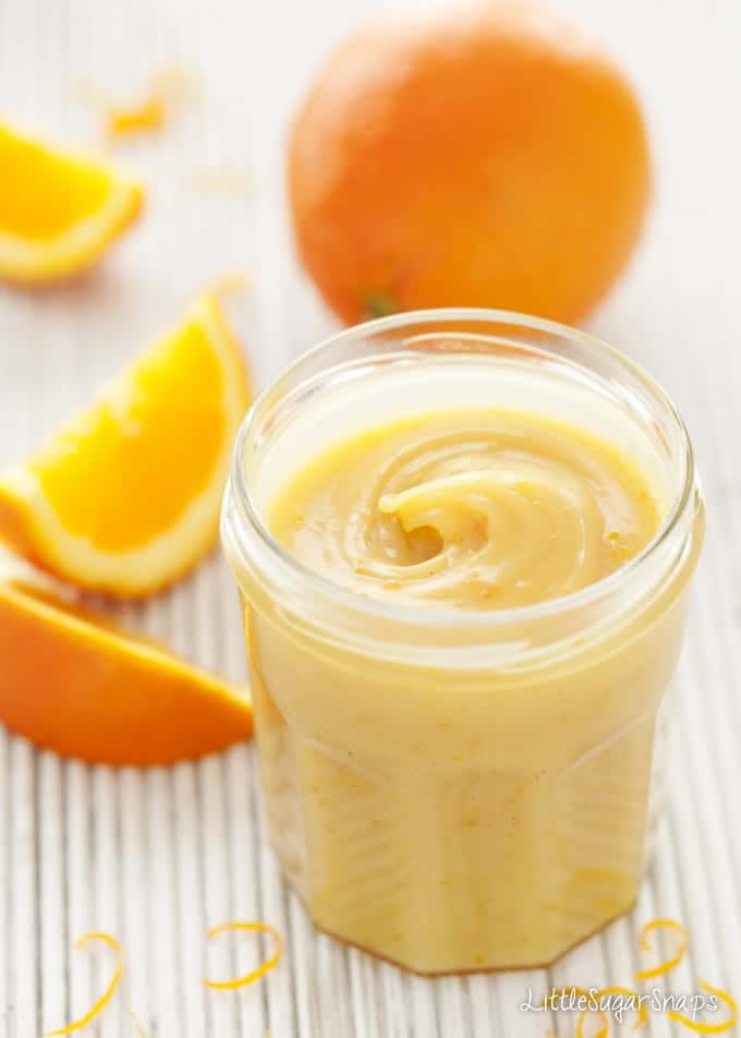 Orange Caramel Spread in a jar