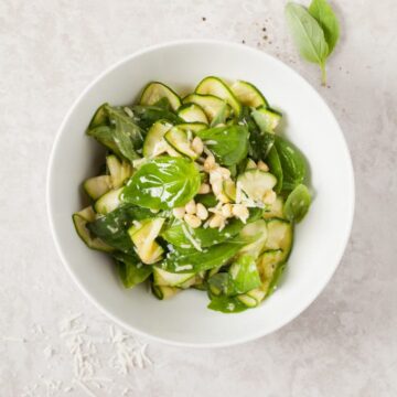 Zucchini Basil Salad