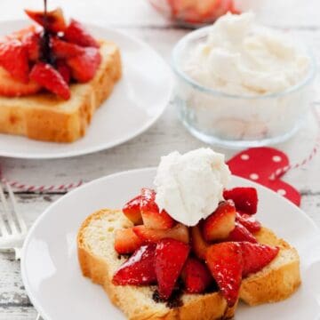 Balsamic Strawberry Brioche Toast