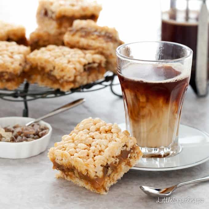 Salted Caramel Pecan Krispie Treat