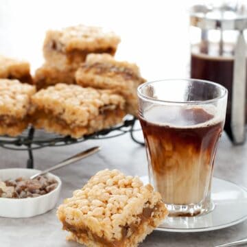 Salted Caramel Pecan Krispie Treat