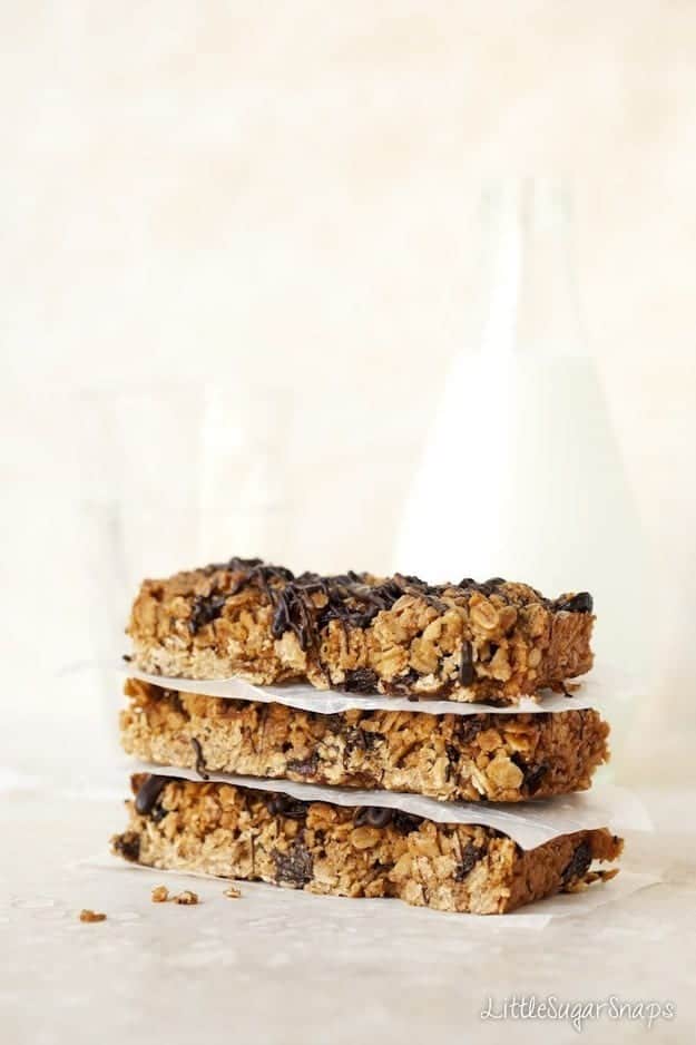 Brown Sugar Oat Bars stacked up