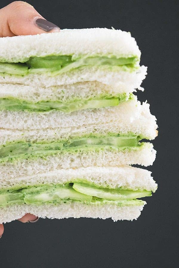 Tea Time Spiced Cucumber Sandwich