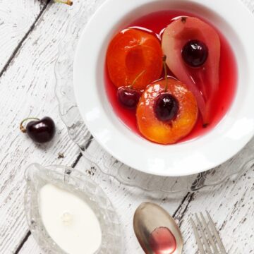 Vanilla Poached Fruit