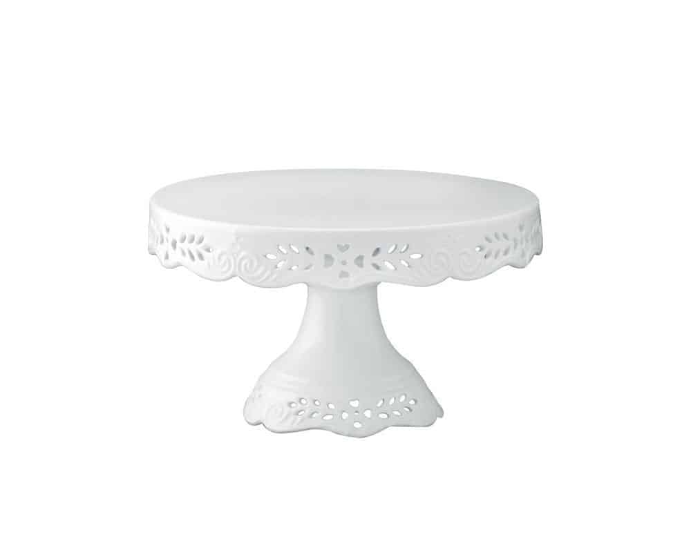 A pretty white cake stand