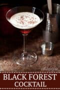 BLACK FOREST COCKTAIL WITH BOURBON - pinterest image