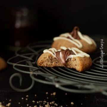 Nutella thumbprint cookies