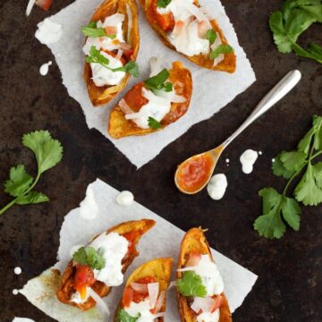 Poppadom Potato Skins