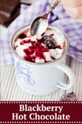 Blackberry Hot Chocolate - pinterest image