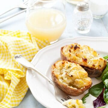 Cheesy Leek Baked Potato