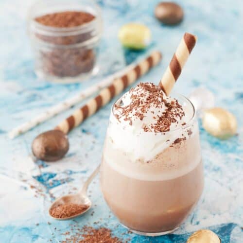 Rich & Creamy Easter Egg Chocolate Milkshake + Other Ways to Use up