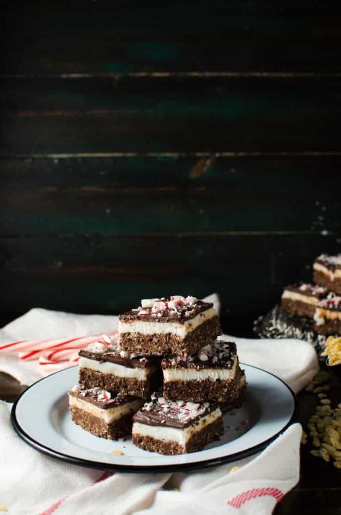 Chocolate peppermint rice krispie treats