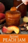 SPICED PEACH JAM - pinterest image