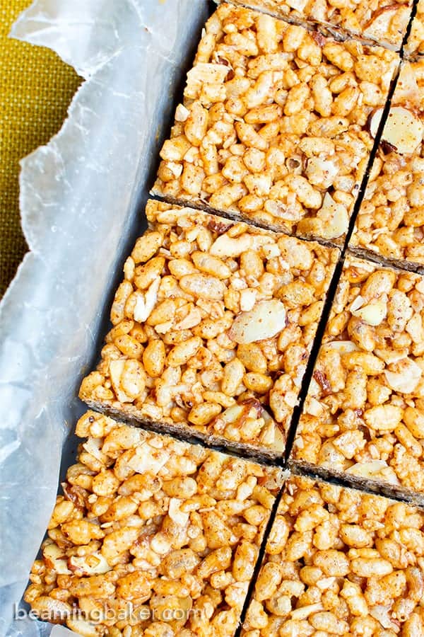 Coconut and almond rice krispie treats