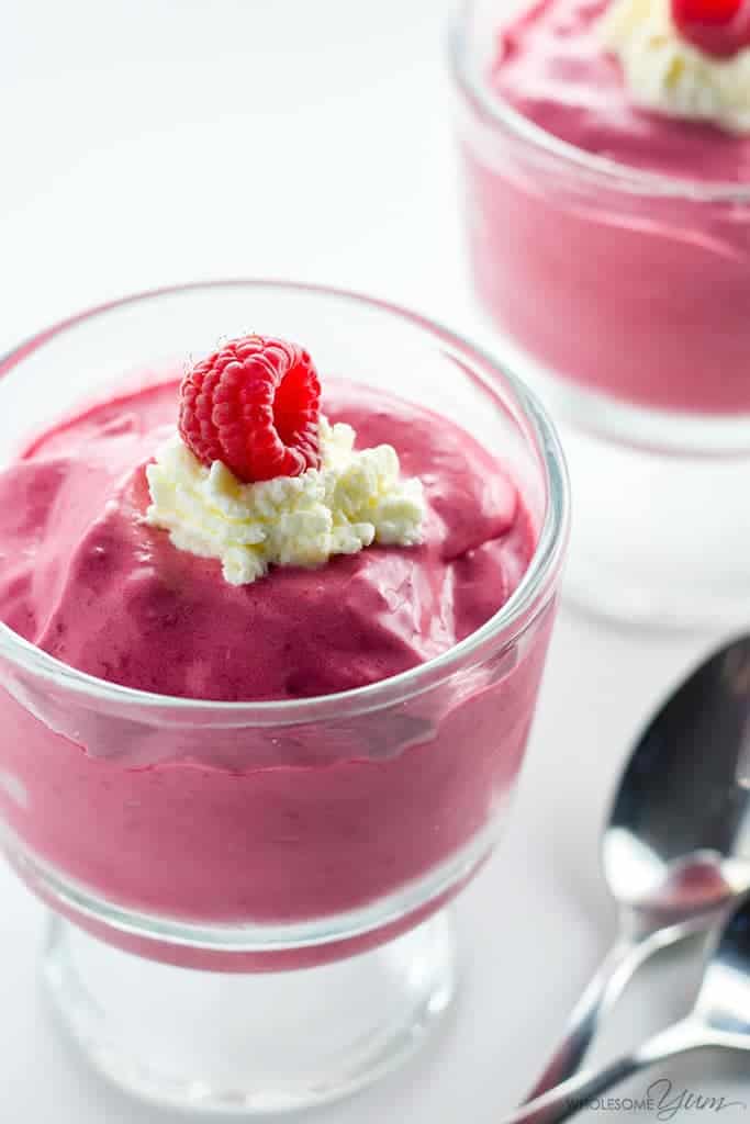 2 minute raspberry ice cream