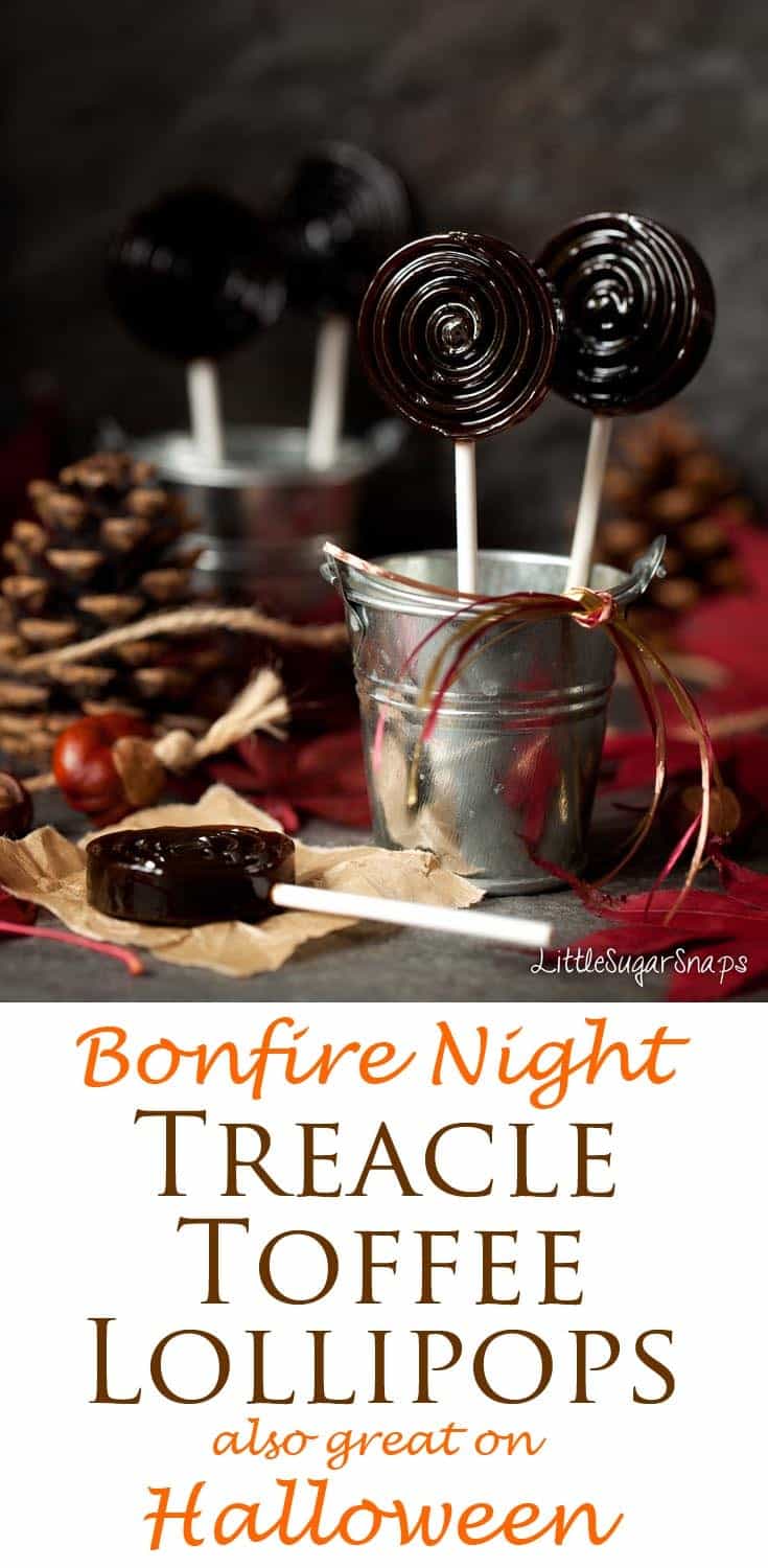 Bonfire Toffee (Treacle Toffee): rich, buttery and deliciously dark, this toffee also makes a great Halloween treat. #BonfireToffee #TreacleToffee #BonfireNight #halloween #toffee #PlotToffee