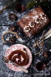 Rustic Black Forest Yule Log - Little Sugar Snaps
