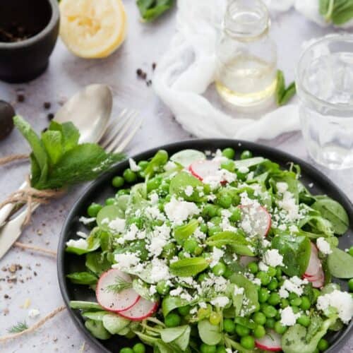 Snap Pea Salad with Mint, Feta and Radishes – Produce Pack