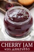 Amaretto Cherry jam - Pinterest Image