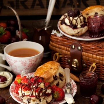 Chocolate Cream Tea Chocolate Chip Scones