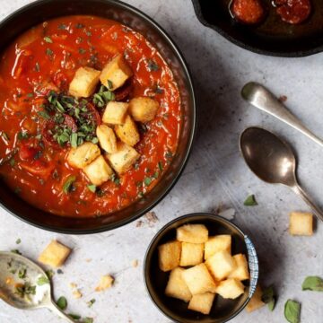 Hearty Paprika Soup with Carrot and Zucchini