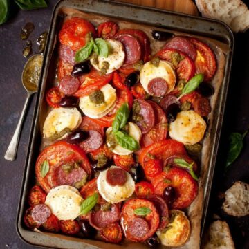 Baked Tomatoes and Goats Cheese