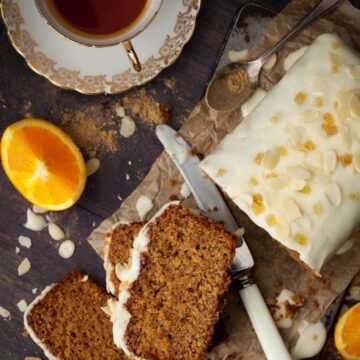 vegan ginger loaf cake