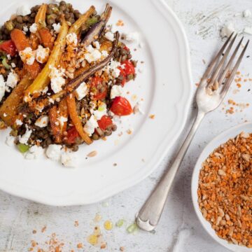 Roast Carrot Lentil Salad