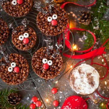 Rudolph Chocolate Rice Krispie Treats