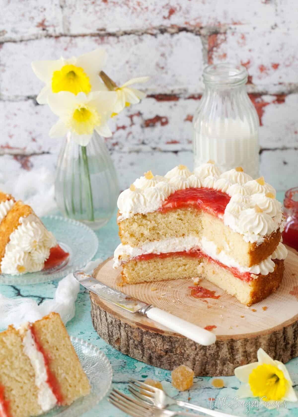 Easy Vanilla Sponge Cake Little Sugar Snaps
