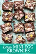 Easy Mini Egg Brownies PINterest image