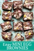 Easy Mini Egg Brownies PINterest image