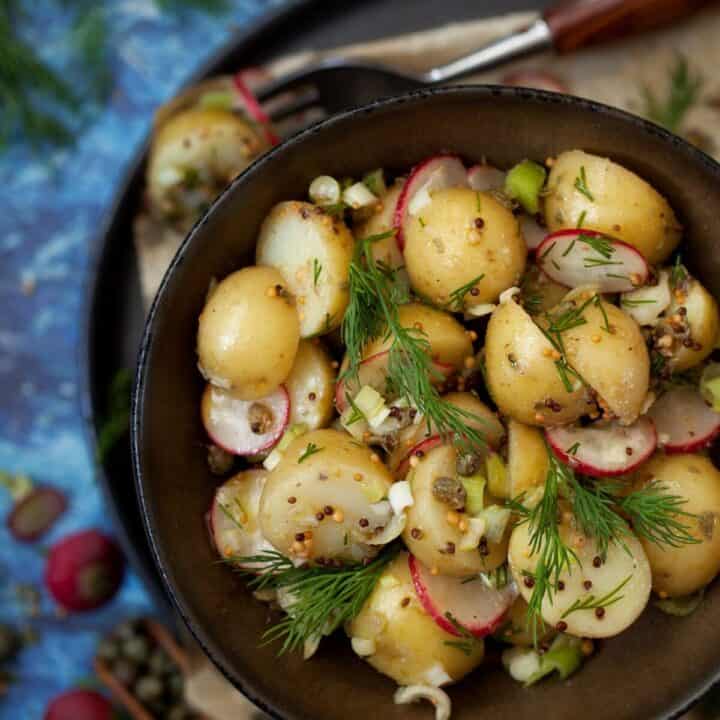 Mustard Vinaigrette Potato Salad (MayoFree) Little Sugar Snaps