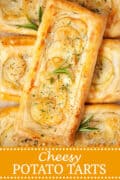 Brie & Potato Tarts - pinterest image