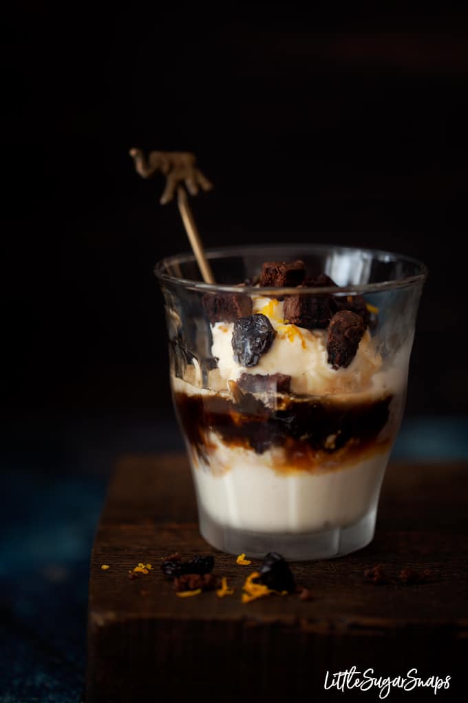 Pedro Ximenez sherry affogato ( vanilla ice cream with sherry poured over it).