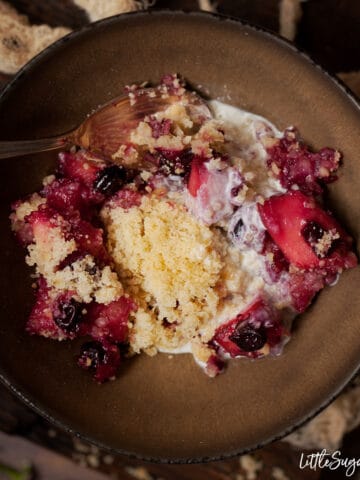 Apple & Blackcurrant Crumble