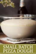 Beer Pizza Dough (Small Batch) - Pinterest image