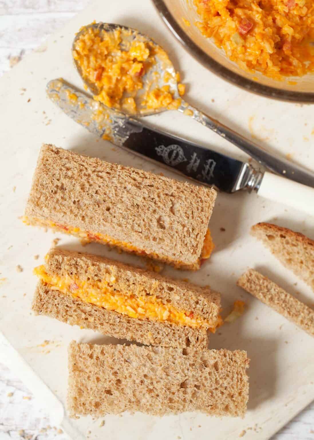 Cheese Savoury Recipe for Afternoon Tea Sandwiches Little Sugar Snaps