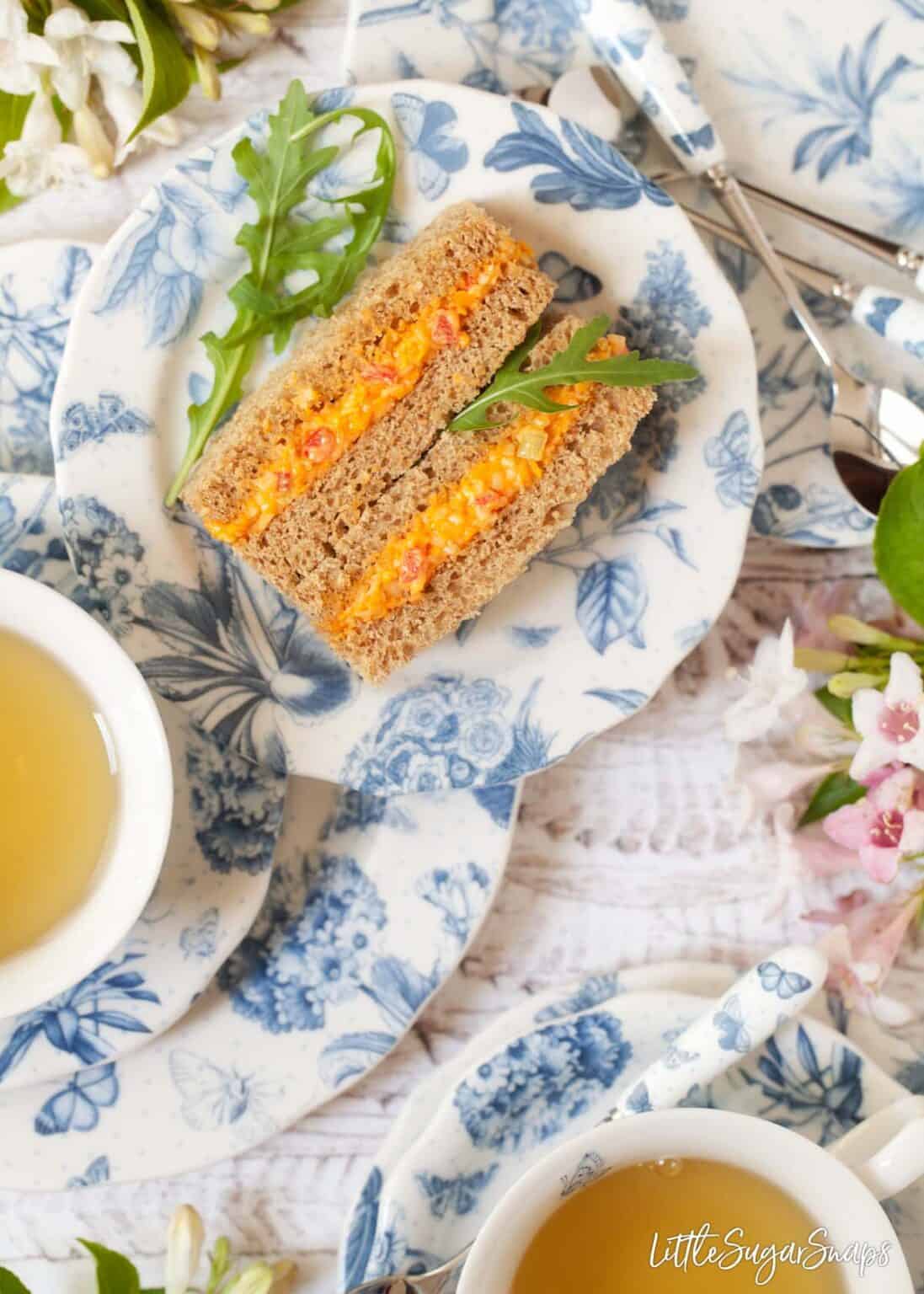 Cheese Savoury Recipe for Afternoon Tea Sandwiches Little Sugar Snaps
