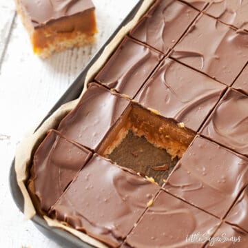 Chocolate Caramel Rice Krispie Treats