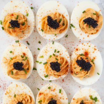 Devilled Eggs with Caviar - feature image