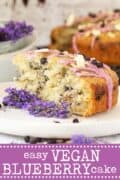 Vegan Blueberry Cake - pinterest image