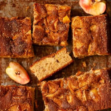 Spiced Apple Traybake Cake - featured image