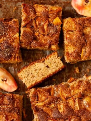 Spiced Apple Traybake Cake - featured image