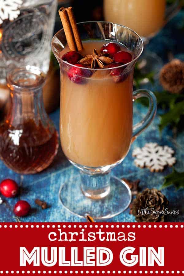 Christmas Mulled Gin & Tonic with Apple Little Sugar Snaps