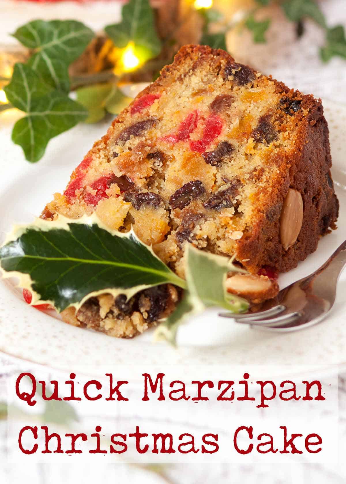 Marzipan Cake - A Last-Minute Christmas Cake - Little Sugar Snaps