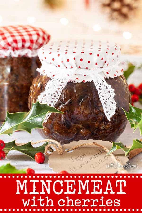 Vegan Mincemeat with Cherries (Fruit Mince) Little Sugar Snaps